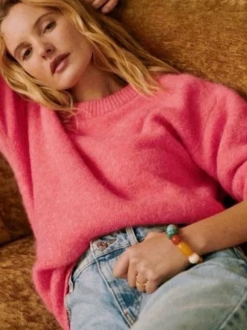 Sezane Amiel Sweater in pink